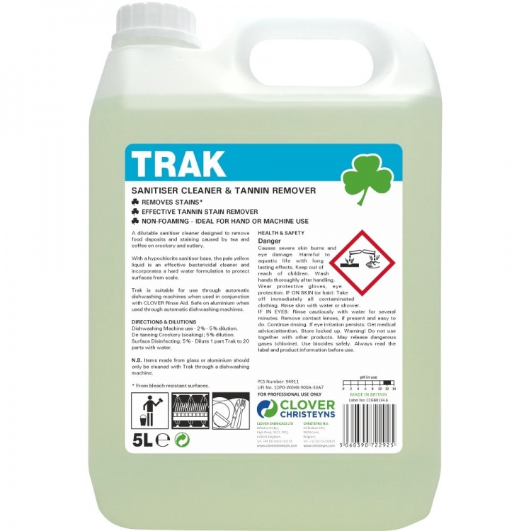 Clover Chemicals Trak Sanitiser & Tannin Remover  (249)